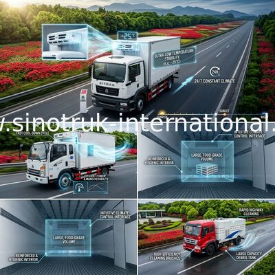 専門家は 8 トンのトラックを 20-25CBM SINOTRUK HOWO LHD Euro3 140HP 4X2 冷やしました