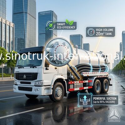 SINOTRUK HOWO の真空の下水の吸引のトラック 15CBM LHD 6X4 Euro2 290HP
