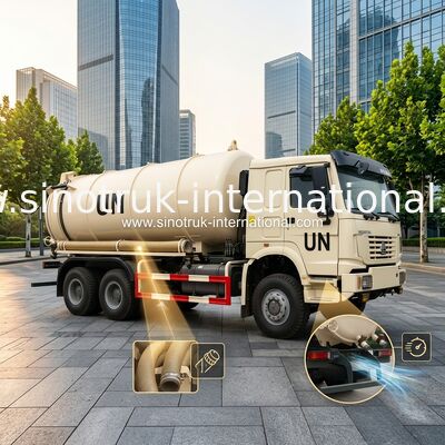 油圧制御システムが付いているポンプを搭載する 6×4 ドライブの種類下水の吸引のトラック