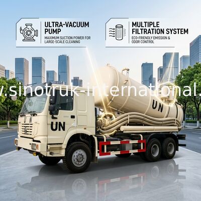下水汚泥の真空ポンプの浄化槽のクリーニングを集めて LHD 6X4 をトラックで運んで下さい