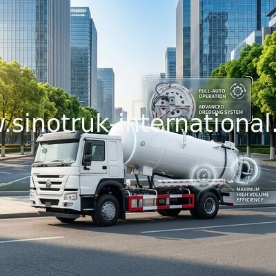SINOTRUK HOWOの下水の吸引のトラック高圧クリーニング15CBM LHD 290HP