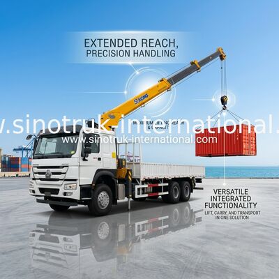SINOTRUK トラック 搭載 クレーン 設備 12 トン XCMG 持ち上げ 6X4 400HP