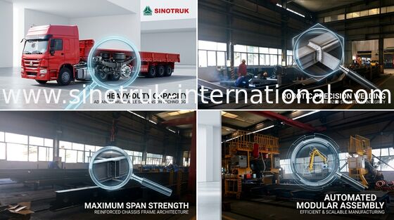 半側面のトレーラーのダンプ トラック 30-60Tons 13-16m SINOTRUK インターナショナル