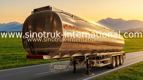 半トレーラーのオイル タンクのトラック 3 の車軸 45-60CBM 50-80 トンの SINOTRUK HOWO