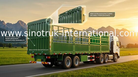 負荷の容器のための半平面のトレーラ トラック 3 の車軸 30-60Tons 13m