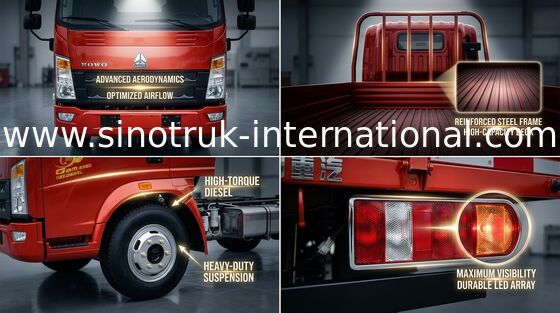 SINOTRUK HOWO 野菜交通機関のための軽量トラック 5 トンの