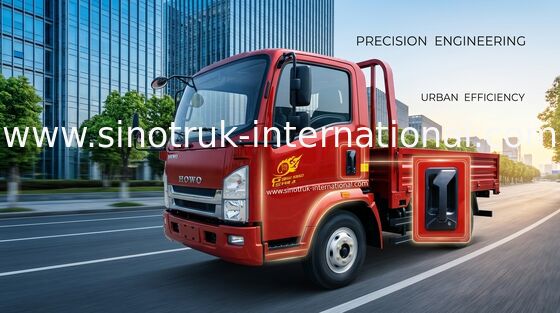 赤い軽量トラック SINOTRUK HOWO 490Xichai エンジンを搭載する 4.5 トン