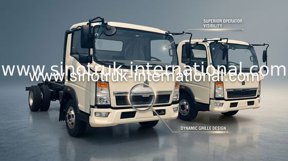 白い色 116HP エンジン 4×2 ドライブ 12 トンの HOWO の軽量コマーシャルのトラック