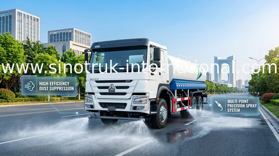 SINITRUKの給水車6x4 LHD 371HP 18CBMの白い大容量