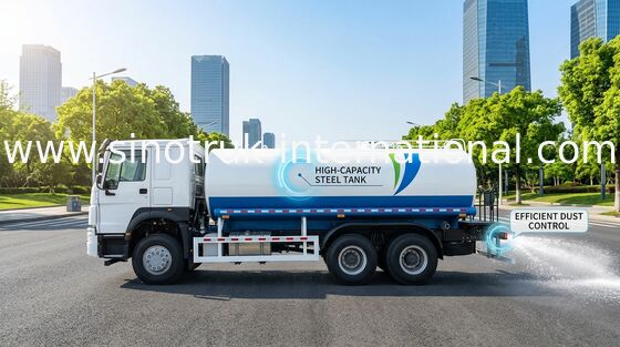 SINOTRUK HOWO スプリンクラー 水タンク トラック 10-25CBM 6 X 4 ユーロ 2 400HP