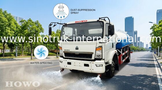トラック5を振りかけます- 8CBM SINOTRUK HOWOの道の洗い流すことのための軽量トラックのシャーシ