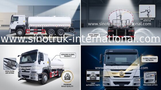 トラックZZ1257V4347B1を振りかけるSinotruk HOWOの白LHD 6x4