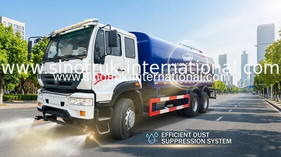 工学水スプレーのトラック SINOTRUK 16CBM ZZ1251M4441W を美化して下さい