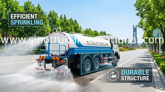 6000ガロンの給水車の水力で作動させた空気援助SINOTRUK HOWO