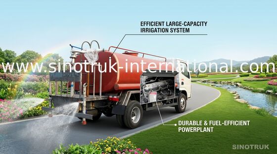 道の洗い流すことのための ZZ1127G4215C1 SINOTRUK HOWO の給水車