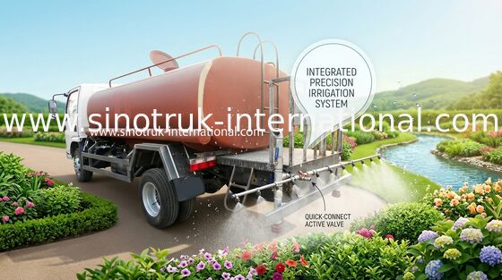 景色工学/採鉱区域のための給水車 SINOTRUK HOWO 6CBM