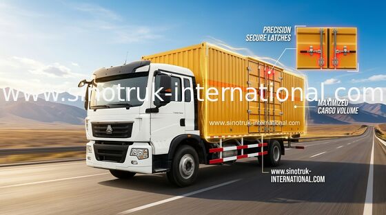 高い安全性のヴァンCargo Truck SINOTRUK HOWO 4X2 LHDのユーロ2の貨物自動車車
