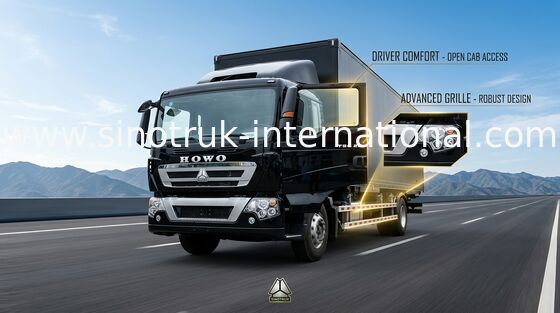 Semi-trailer 貨物 ヴァン Truck SINOTRUK HOWO 4X2 16-20 トンの LHD 290HP