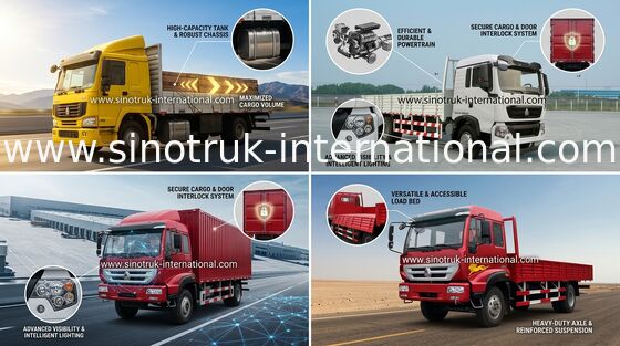 省エネの商品の輸送の貨物トラック 4X2 16 トンの LHD Euro2 290HP