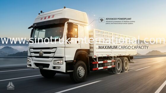 軽い商品HOWOの経済的な貨物車停泊25トンの10Wheels LHD 290 HP 2の