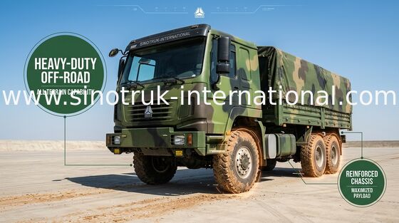 経済的な貨物トラック電気窓の調整装置との 6X4 25 トンの LHD Euro2 290HP