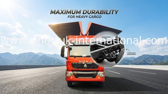 8X4 LHD WingヴァンCargo Truckの貨物大きい積載量の商用車