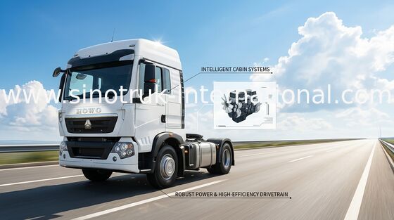 SINOTRUK HOWO T5Gの人エンジンのトラクターのトラックLHD 6X4のユーロ4 336 HP ZZ4257N324GD1