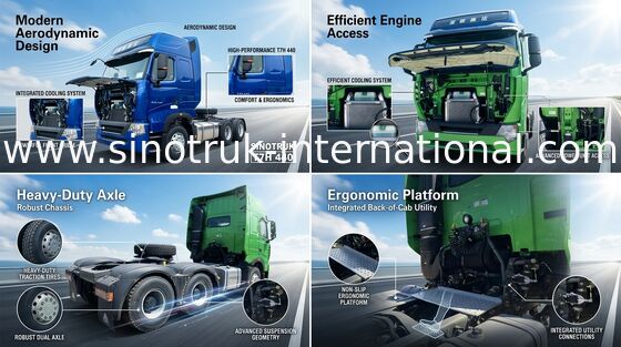 国際的なトラックのトラクターT7Hの人エンジン440 HPの索引車LHD 6X4のユーロ4
