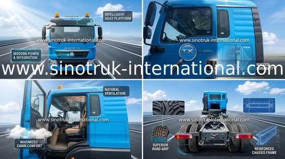 371HP SINOTRUK HOWO 6x4のトラクターのトラックLHDのタイプ
