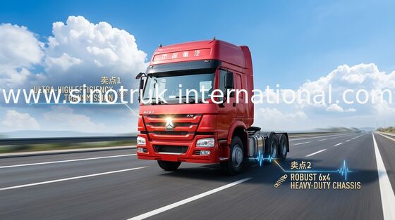 トラクターのトラック SINOTRUK HOWO LHD 6X4 Euro2 380HP ZZ4257S3241W