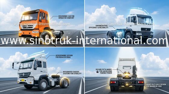 Tractor Truck 4X2 Euro2 290HP 18Tons ZZ4181M3611W SINOTRUK の金王子