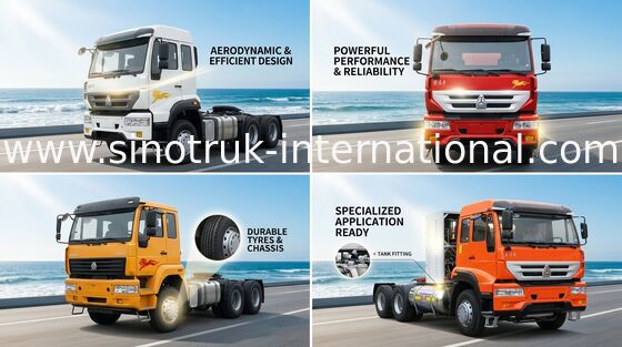 トラクターのトラック SINOTRUK の金王子 6X4 Euro2 336HP 25Tons ZZ4251N3241W