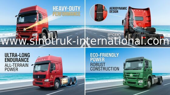 大きい積載量のトラクターのトラック SINOTRUK HOWO RHD 4X2 Euro2 290HP