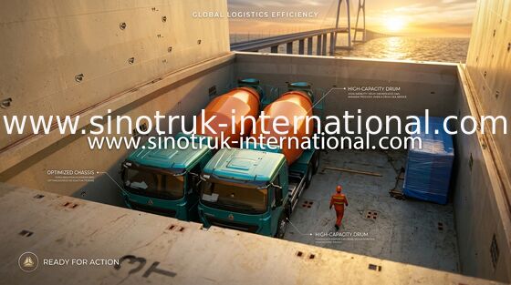建築現場SINOTRUK HOWO A7のための大容量のトラックミキサのトラック