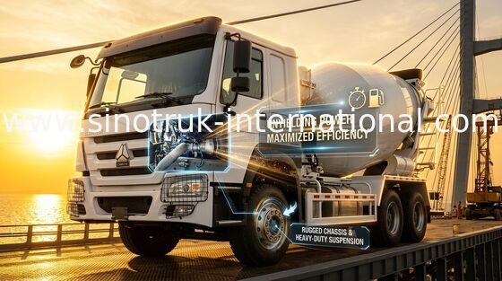 HOWO 8*4 12ホイール コンクリートミックストラック 400HP 16CBM 大パワー 大容量