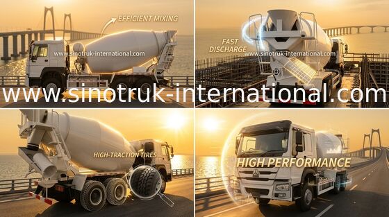 Sinotruk Howoのトラックミキサのトラック10-20CBM 6 x 4ユーロ2の340Hp構造