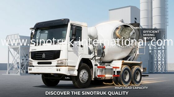 産業トラックミキサ車 8CBM 290HP 6X4 LHD のミキサーのセメントのトラック