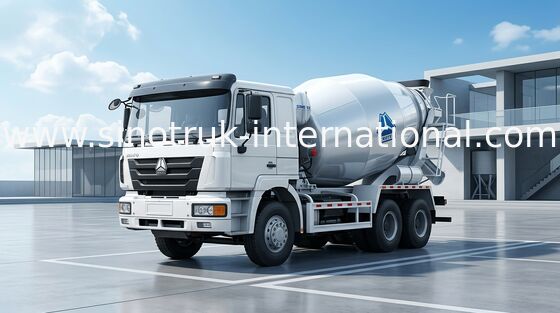 半可動装置のセメント混合装置のトラックミキサのトラック 10CBM 290HP