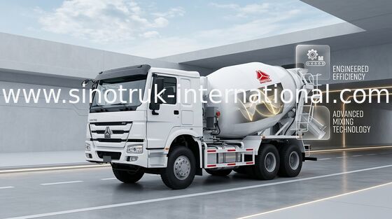 9CBM 290HP 6X4 LHD のトラックミキサ ポンプ トラック ZZ5257GJBM3647W