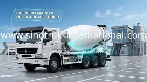 トラックミキサのトラック SINOTRUK HOWO 12CBM Euro2 290HP 6X4 RHD ZZ5257GJBM4048W