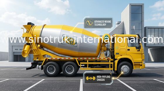 トラックミキサのトラック SINOTRUK HOWO 12CBM Euro2 371HP 6X4 LHD ZZ5257GJBN4048W