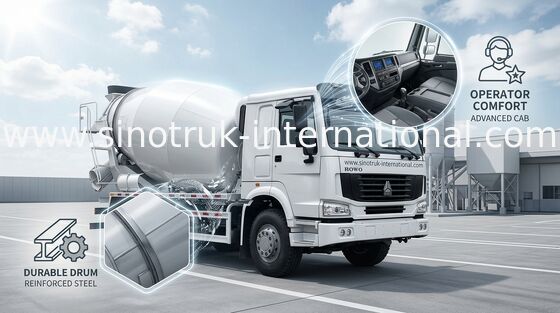 トラックミキサのトラック SINOTRUK HOWO 12CBM Euro2 336HP 6X4 LHD ZZ1257N4048W