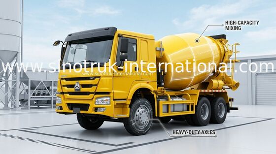 トラックミキサのトラック SINOTRUK HOWO 12CBM Euro2 336HP 6X4 LHD ZZ5257GJBN4048W