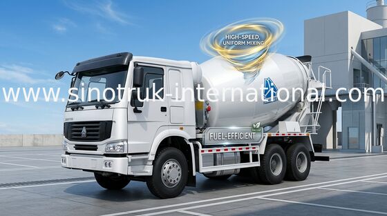 トラックミキサのトラック SINOTRUK HOWO 12CBM Euro2 371HP 6X4 RHD ZZ5257GJBN4048W