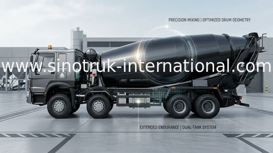 SINOTRUK HOWO 8x4 LHDのトラックミキサのトラック371HP