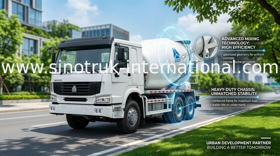 SINOTRUK HOWO のトラックミキサのトラック 12CBM 336HP 6X4 LHD ZZ5257GJBN4048W