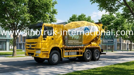 SINOTRUK HOWO のトラックミキサのトラック 12CBM 336HP 6X4 RHD ZZ5257GJBN4048W