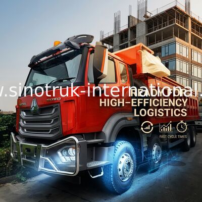 スーパーベアリング HOWO 8×4 レッドティッパー 371HP 強力なパワー 27CBM 大容量 80100T 重荷輸送
