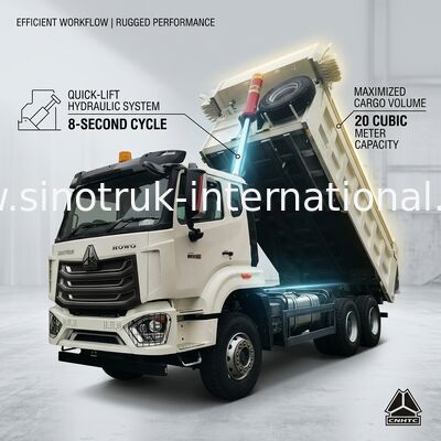 建設 Howo 6x4 ティッパーダンプトラック RHDドライブ