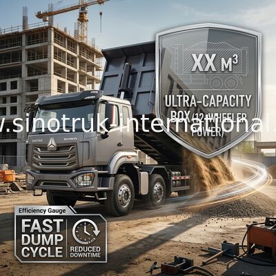 5300*2300*1500mm 貨物箱 貨物輸送をスムーズにするための重荷ダンプトラック RHD / LHD 運転タイプ
